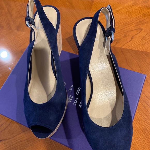 Stuart Weitzman Suede Wedge - Picture 2 of 6